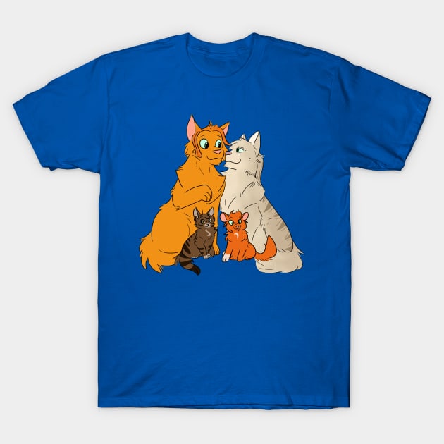 Firestar's happy family (no background) T-Shirt by ember_dino